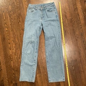Size small tall light wash straight legs jeans